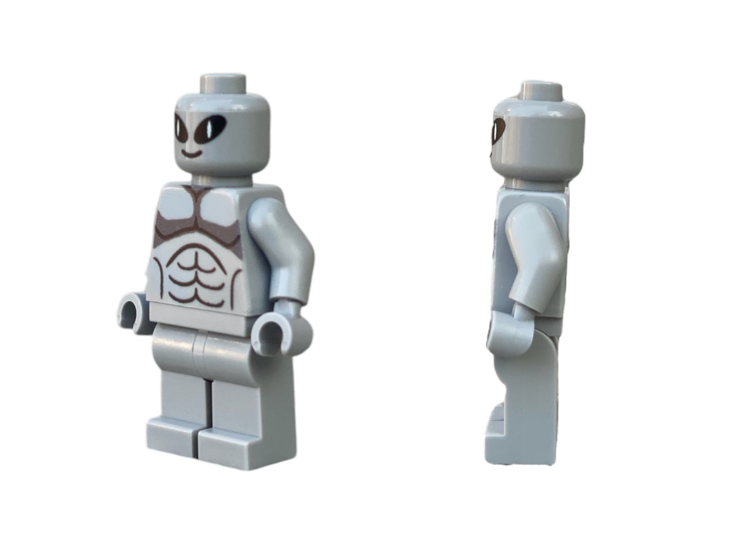 Graues Alien Bausteinfigur