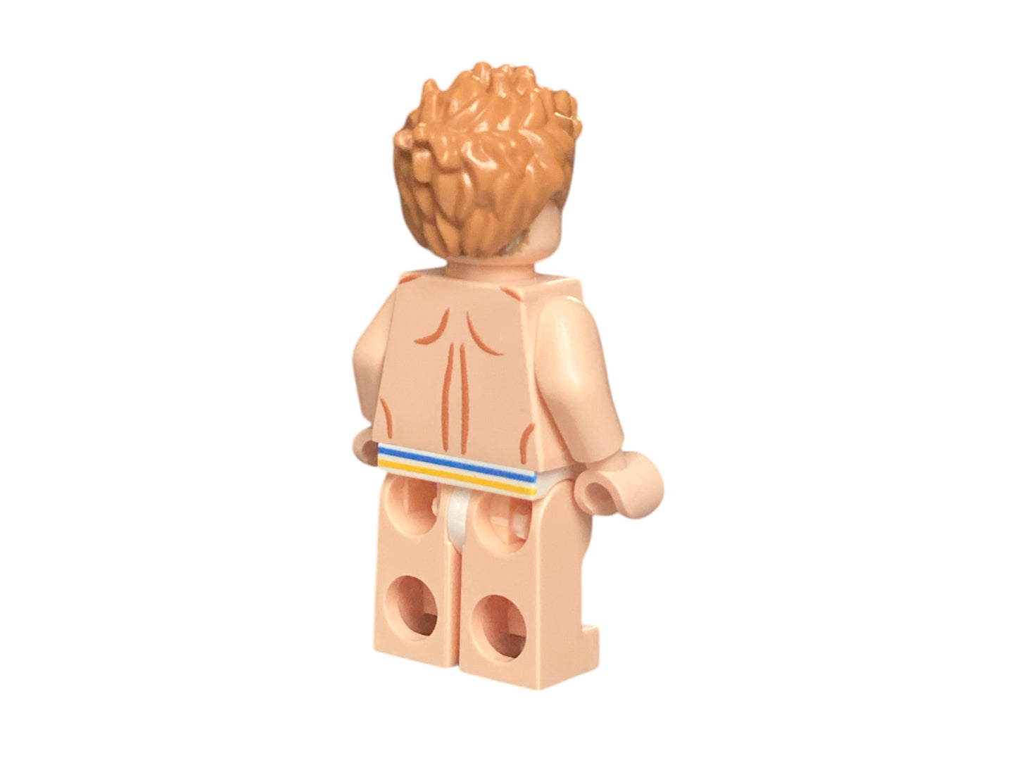 Nackte männliche Bausteinfigur in Boxershorts