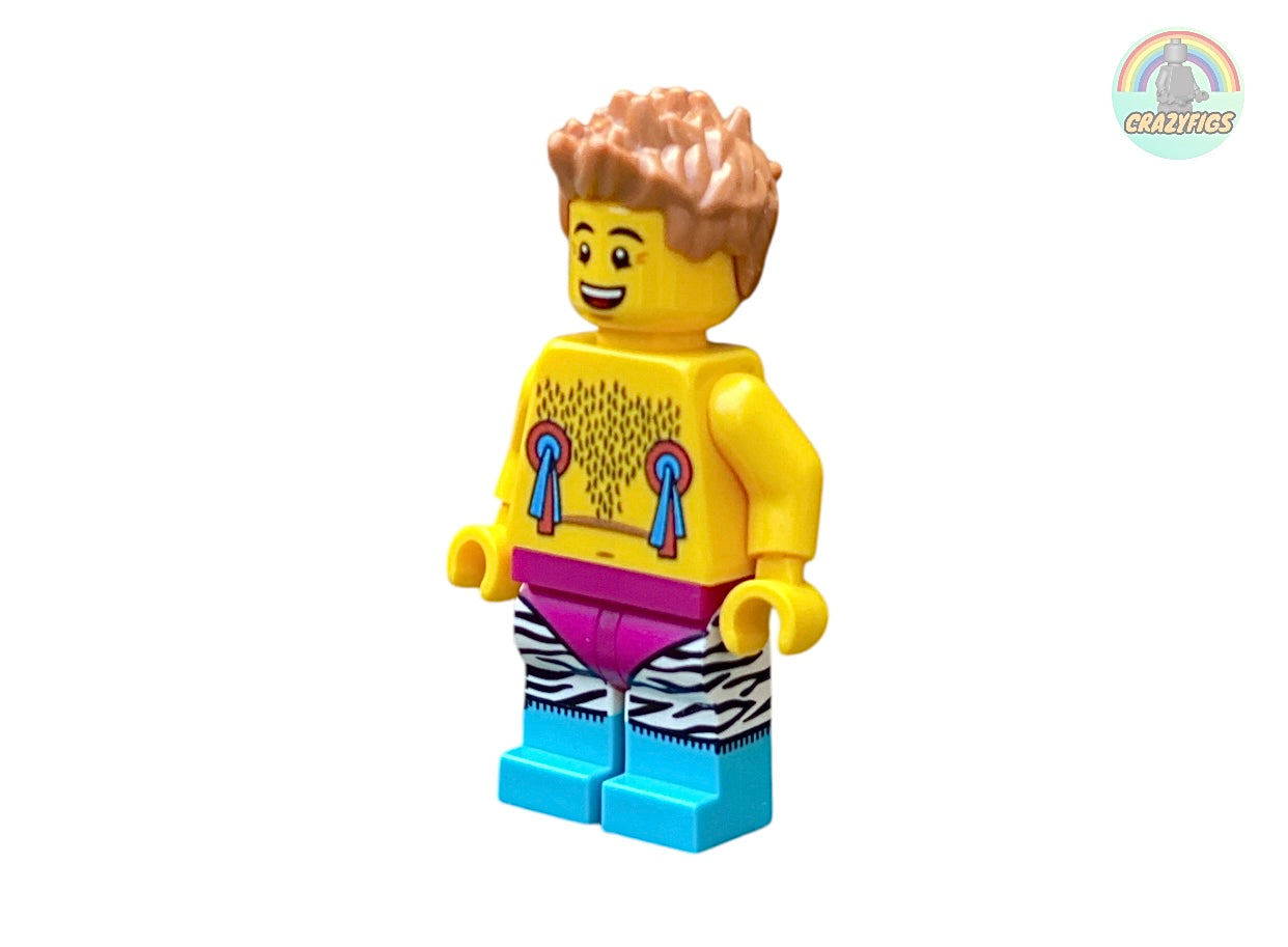 Nackte Bausteinfigur mit Nippelbommel