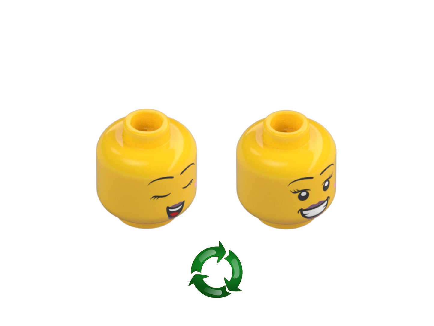 Female MINI HEAD, yellow