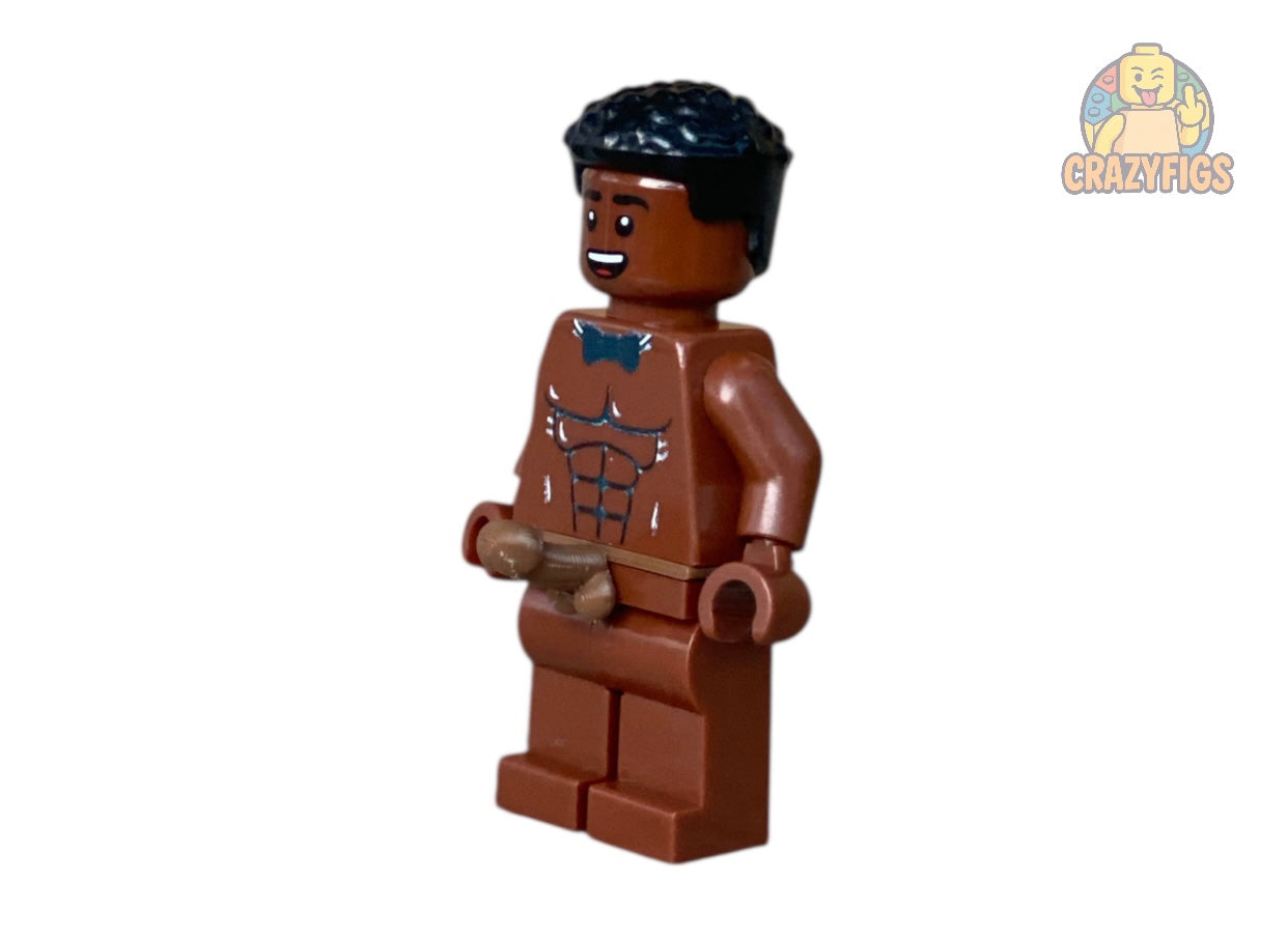 Nackte männliche Bausteinfigur mit Penis