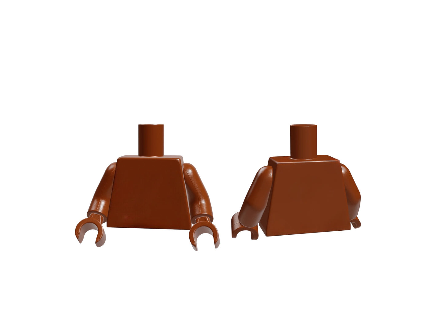 LEGO monochrom Torso reddish brown