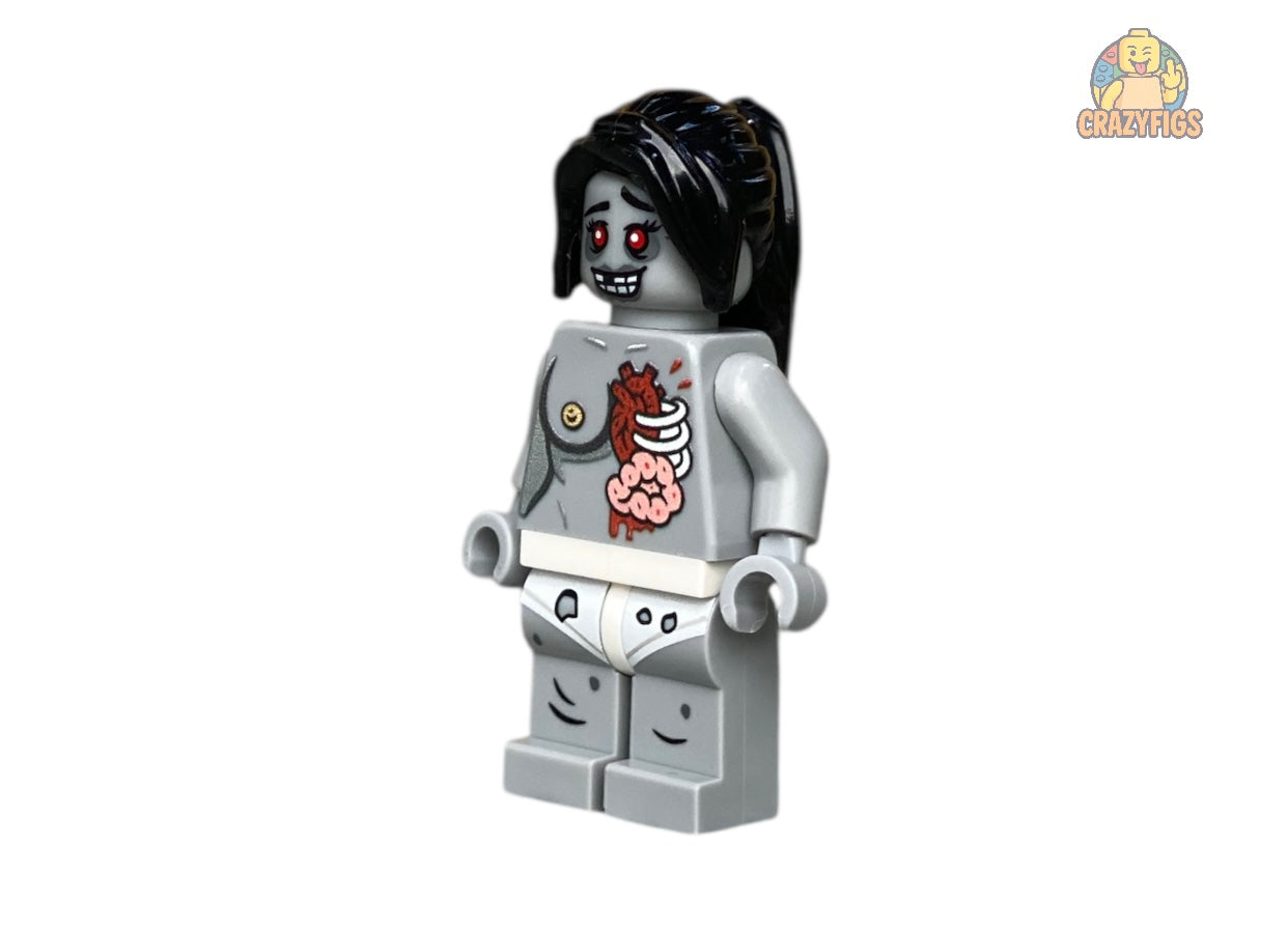 Nackte Zombie Bausteinfigur