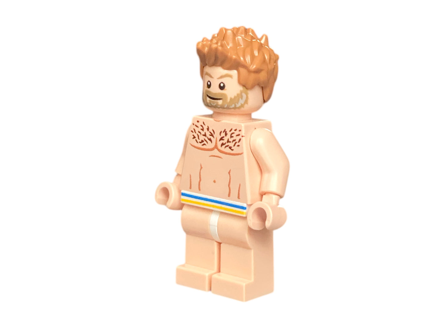Nackte männliche Bausteinfigur in Boxershorts