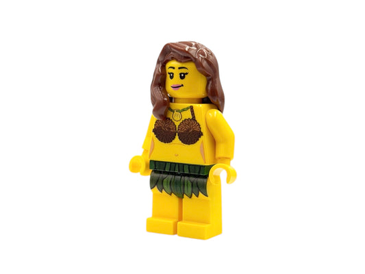 Hula Tänzerin Hawaii Stil Bausteinfigur - bright yellow