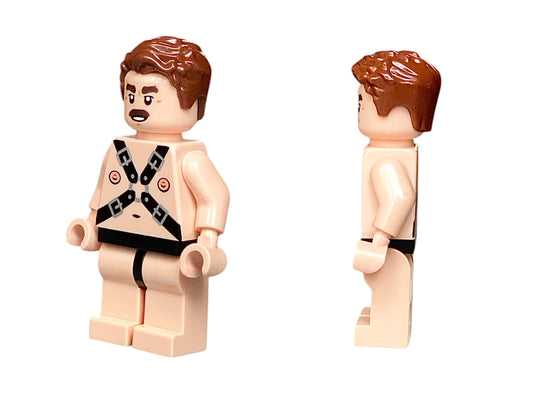 Nackte männliche Stripper Bausteinfigur