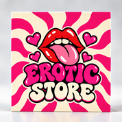 Erotic Store - 5 x 5 Bausteinplatte