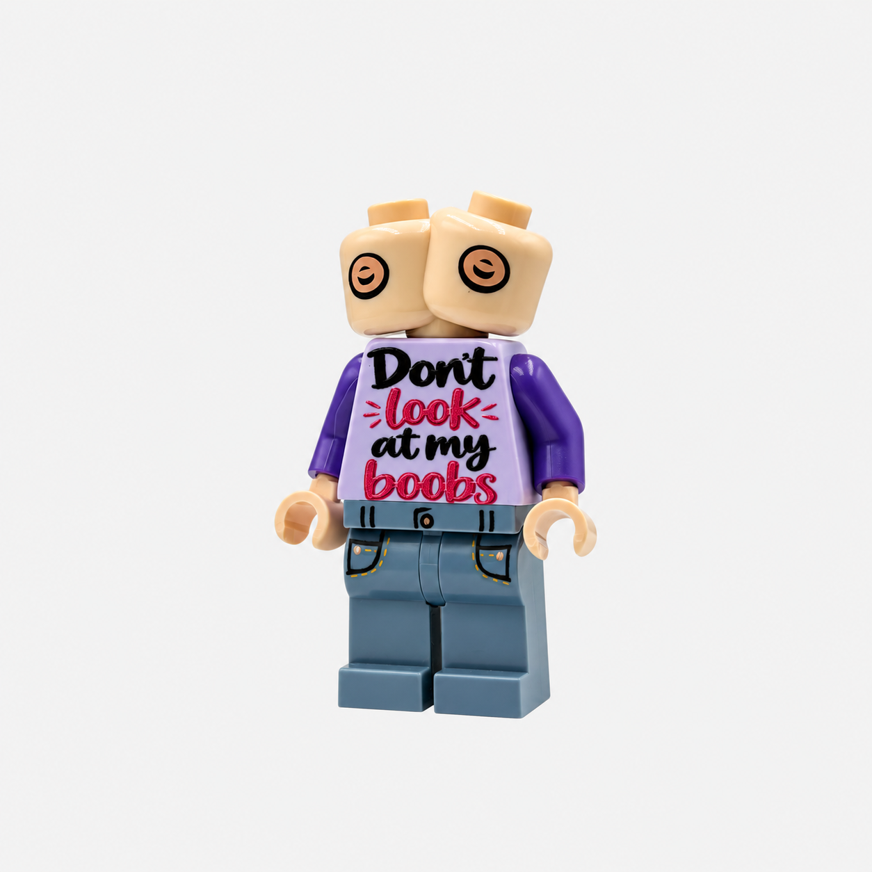 Don‘t look at boobs Bausteinfigur