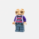 Don‘t look at boobs Bausteinfigur