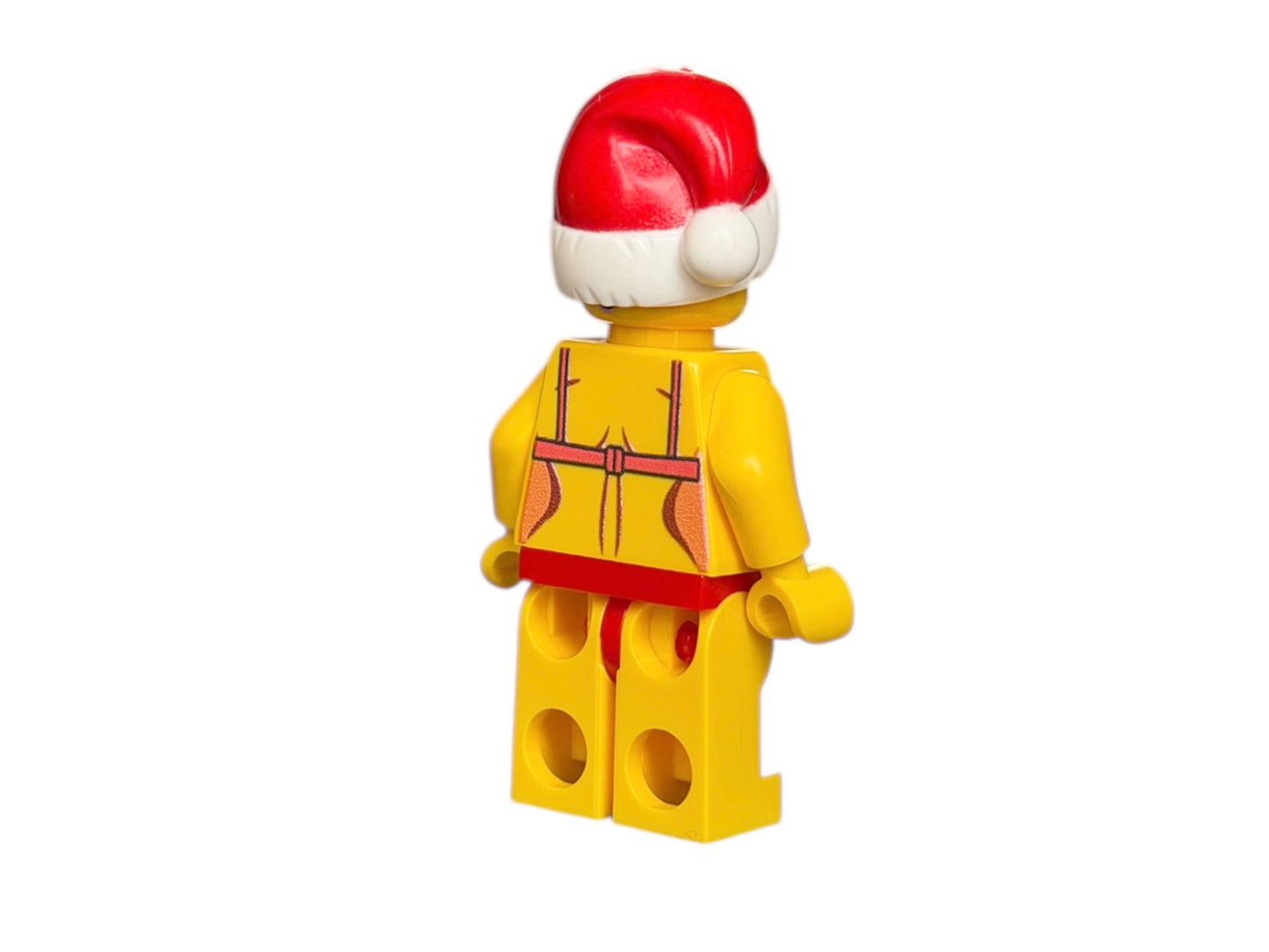 Sexy Bausteinfigur in Weihnachtsbikini