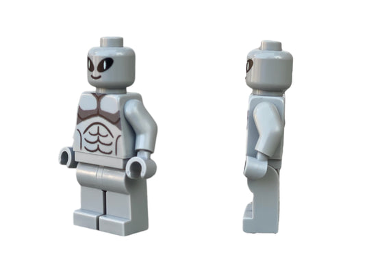 Graues Alien Bausteinfigur