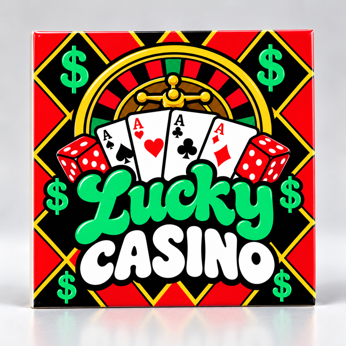 Casino - 5 x 5 Bausteinplatte
