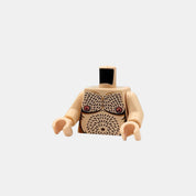 Haariger männlicher Baustein Torso - light nougat