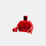 Nackter Baustein Torso mit Brüsten rot