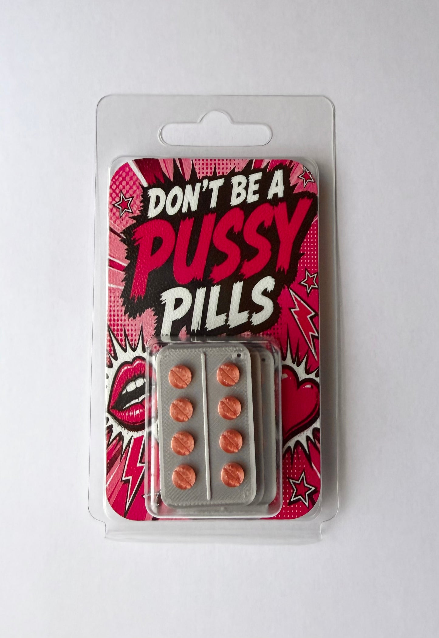 Don’t be a Pussy Pillen Scherzartikel - mit Blisterverpackung
