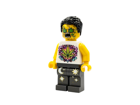 Kiffer Zombie Bausteinfigur -gelb