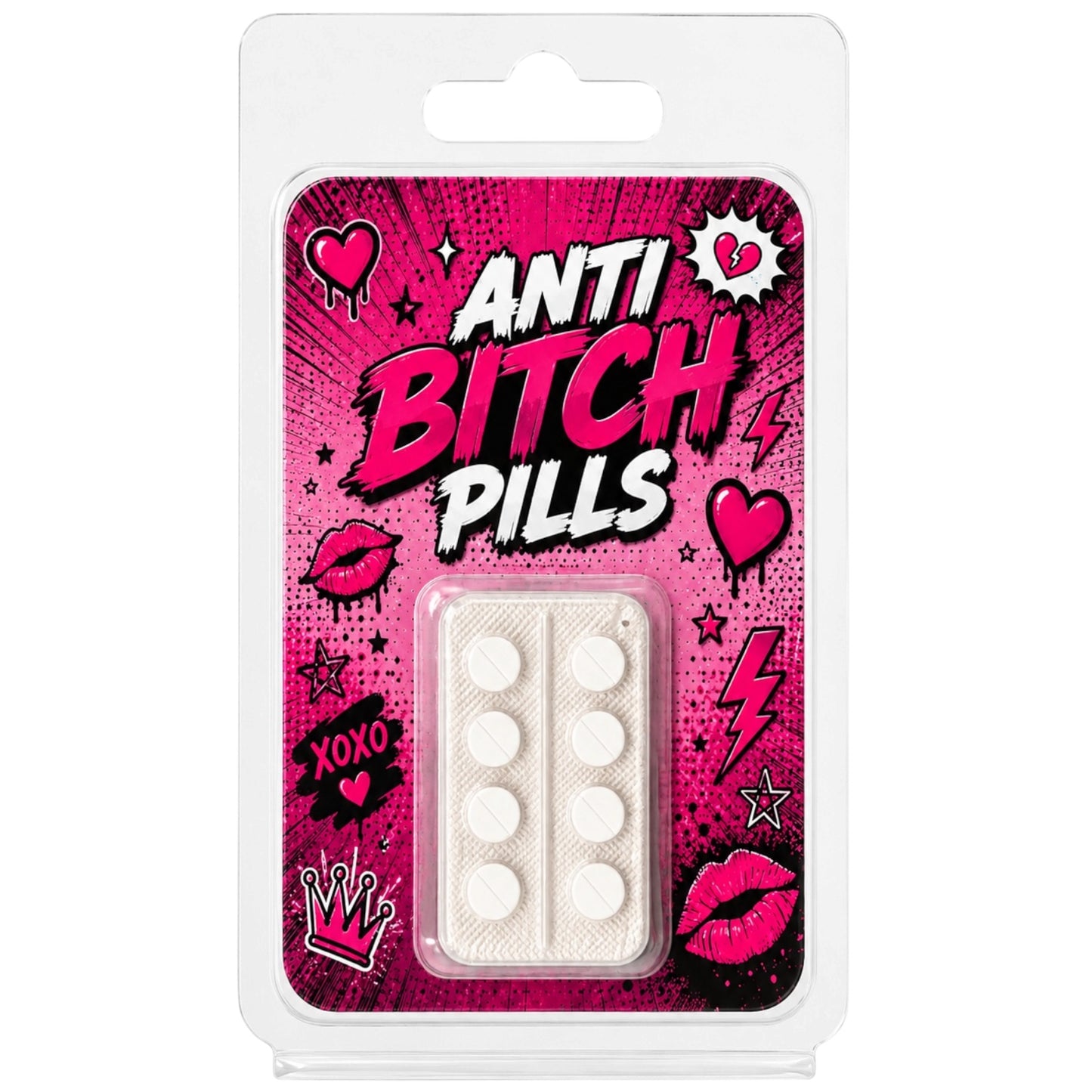 Anti Bitch Pillen Scherzartikel - mit Blisterverpackung