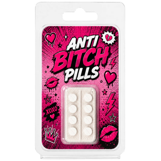 Anti Bitch Pillen Scherzartikel - mit Blisterverpackung