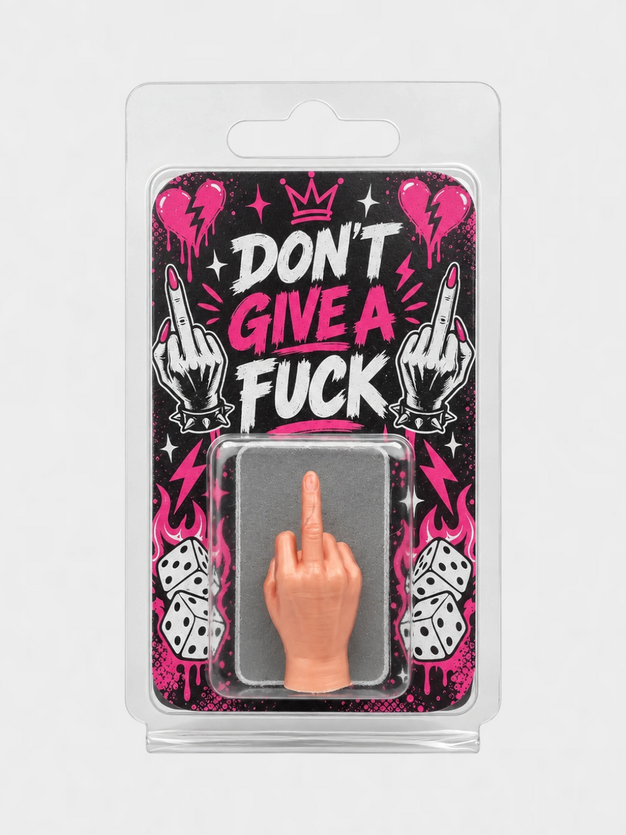 Mittelfinger Scherzartikel - pink