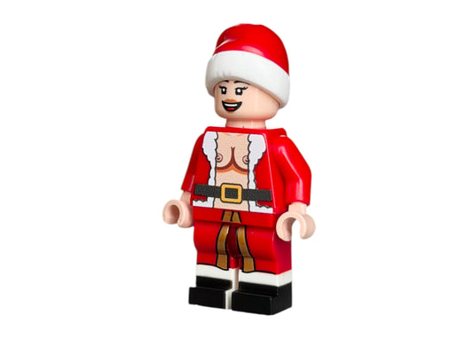 Sexy Weihnachtsfrau Bausteinfigur
