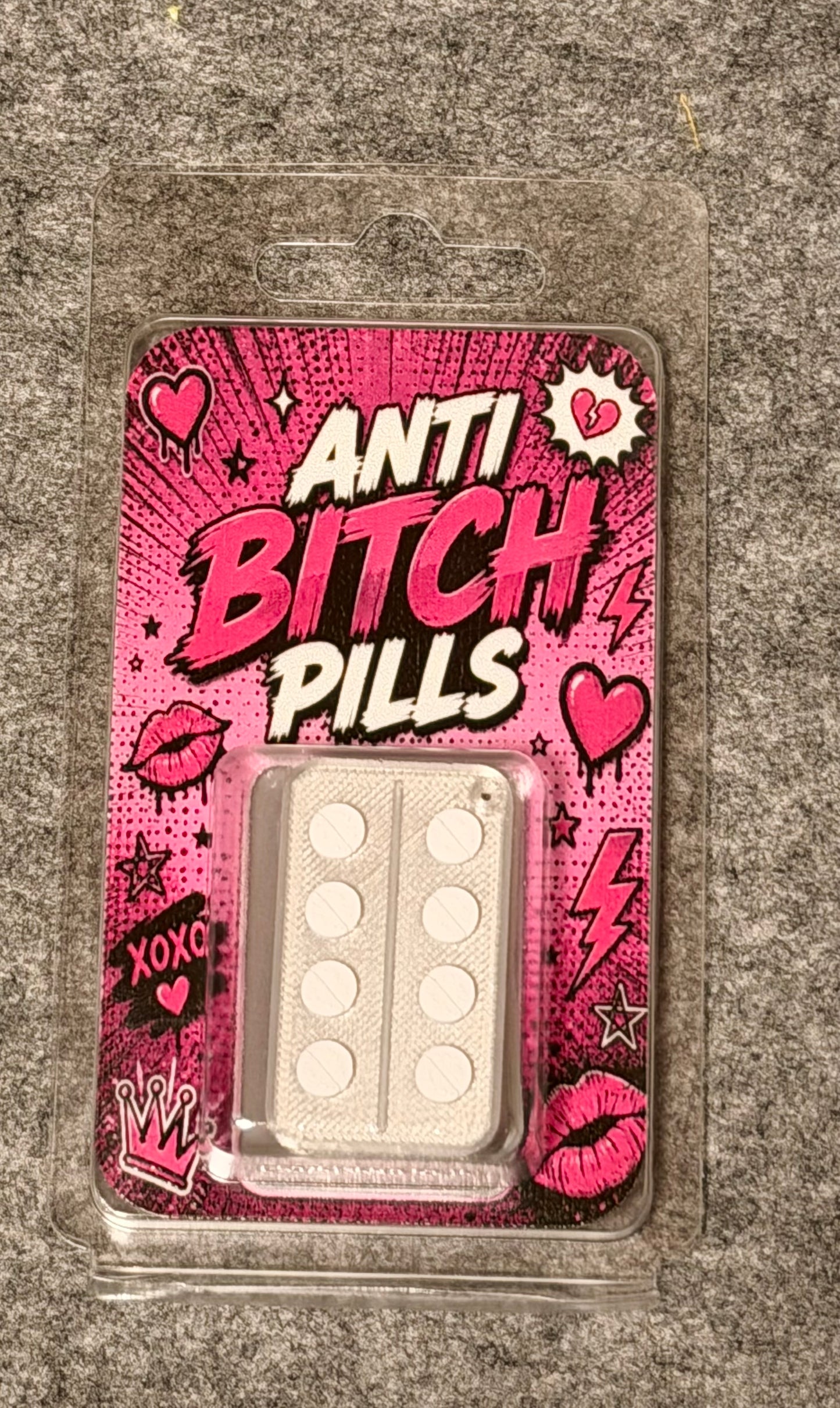 Anti Bitch Pillen Scherzartikel - mit Blisterverpackung