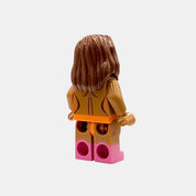 Nackte Bausteinfigur mit Brüsten - medium nougat