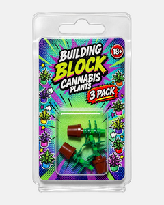 Fake Cannabis Baustein Pflanze - 3er Set