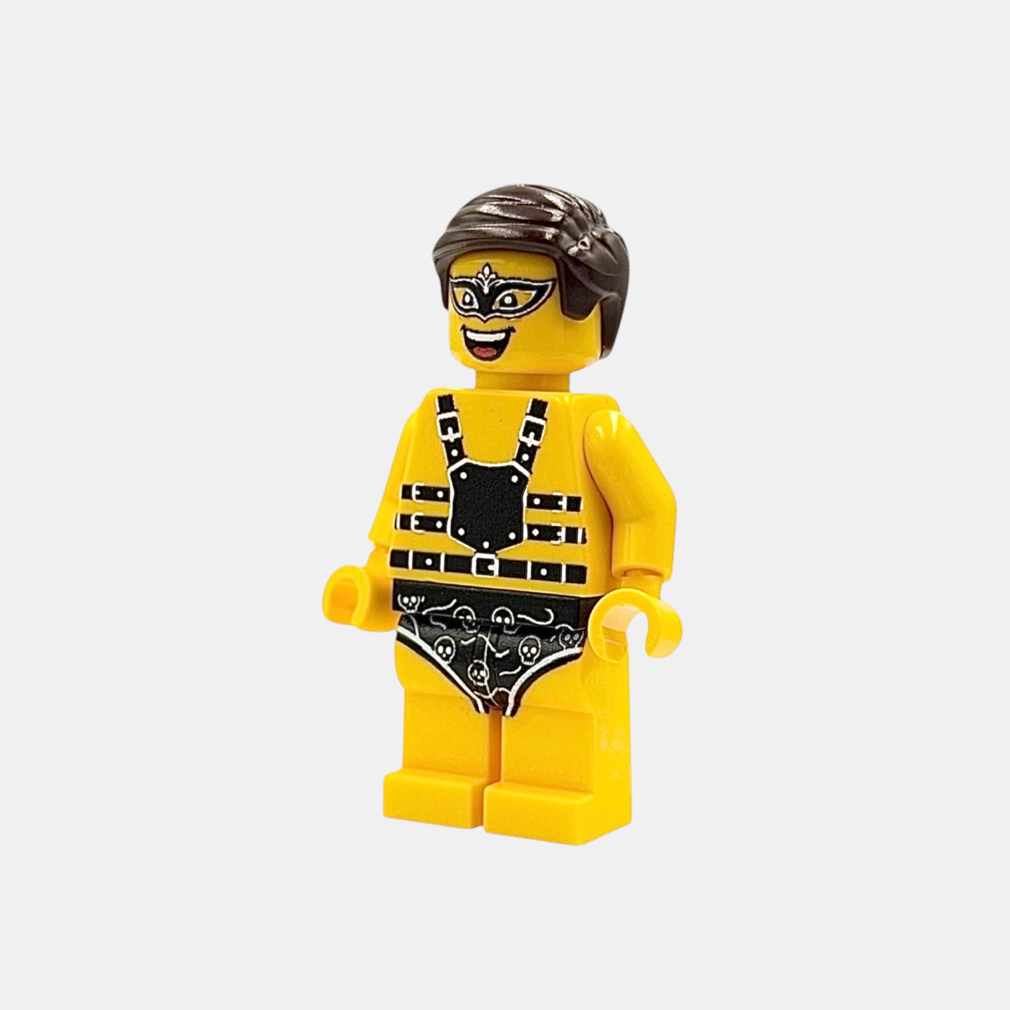 Showboy im Lederlook Bausteinfigur