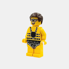 Showboy im Lederlook Bausteinfigur