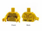 Haariger männlicher Baustein Torso - bright yellow