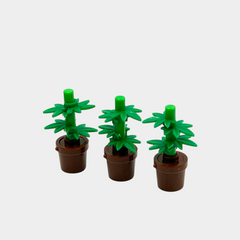 Fake Cannabis Baustein Pflanze - 3er Set