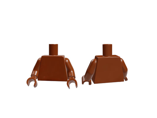 LEGO monochrom Torso reddish brown