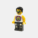 Kiffer Zombie Bausteinfigur -gelb