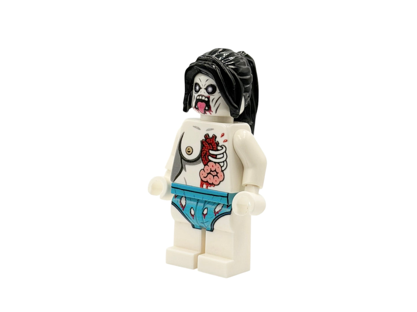 Weißer Zombie Bausteinfigur