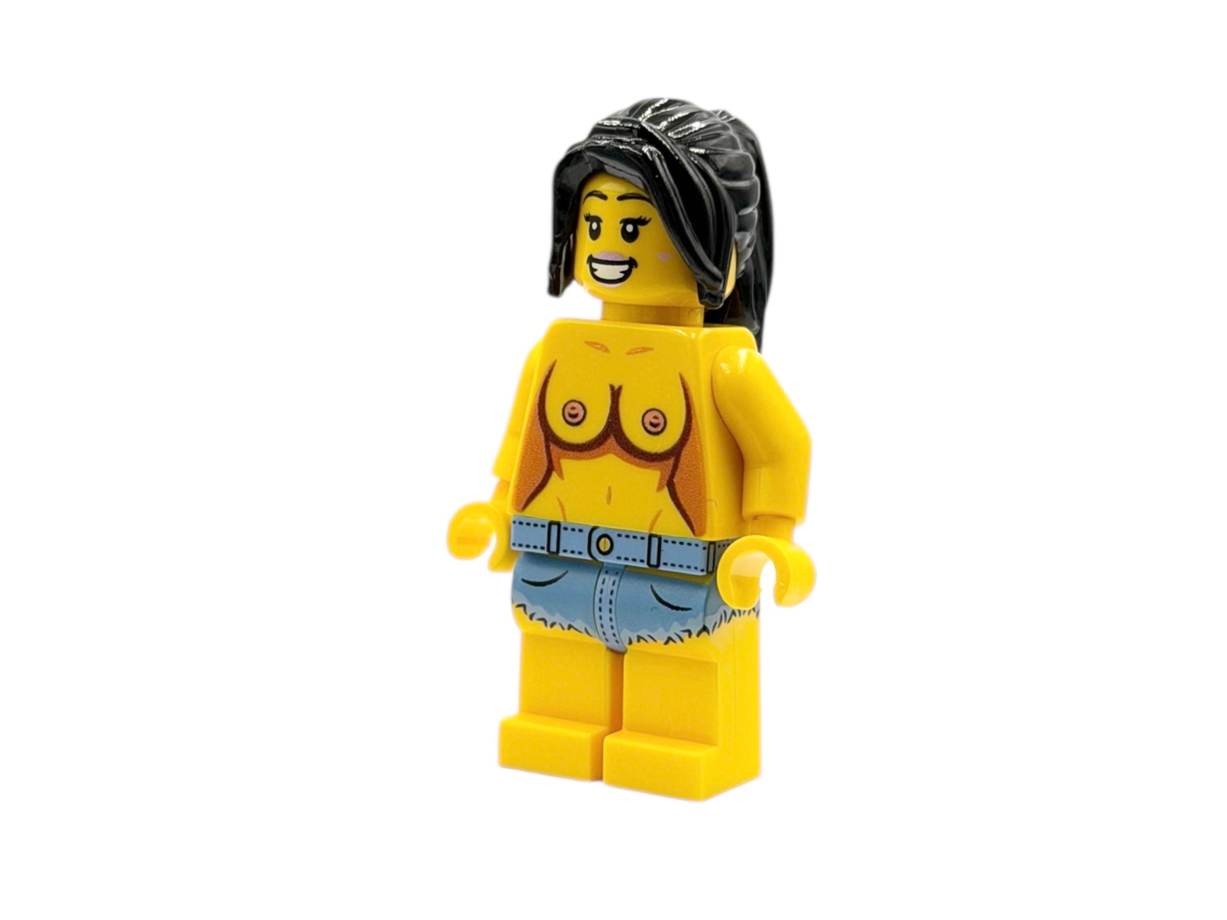 Beach Girl in Hotpens - bright yellow
