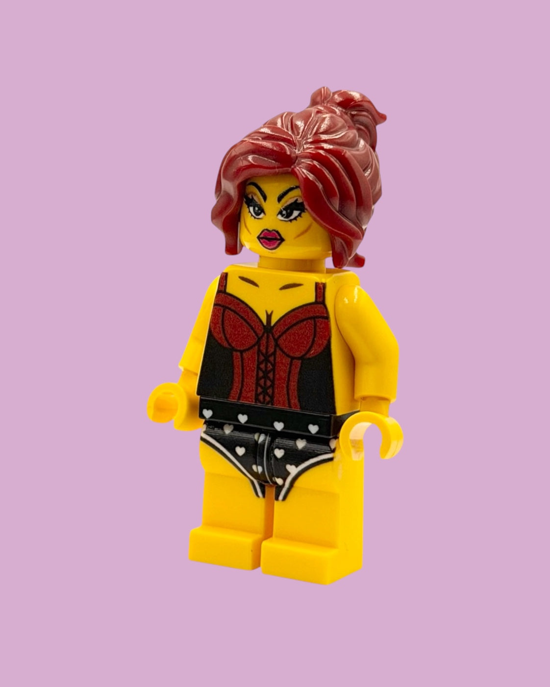 Showgirl in Korsett Bausteinfigur