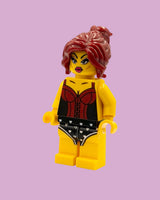 Showgirl in Korsett Bausteinfigur