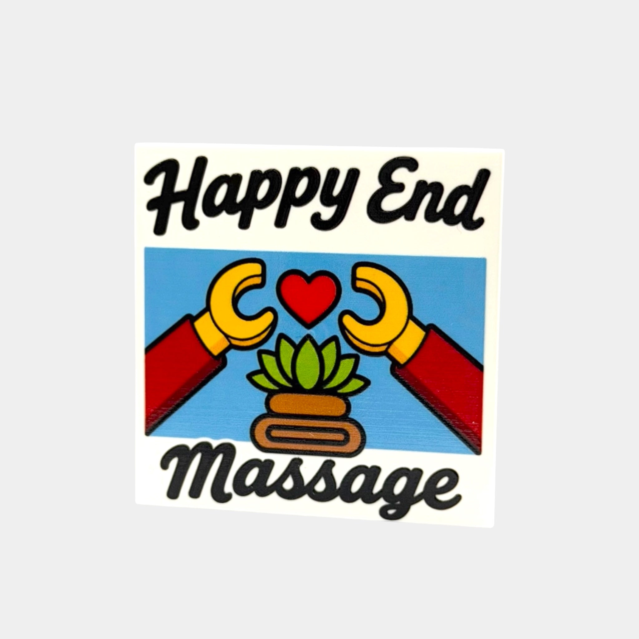 Happy End Massage - 5 x 5 Bausteinplatte