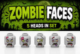 Zombie Köpfe 5er Set