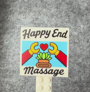 Happy End Massage - 5 x 5 Bausteinplatte