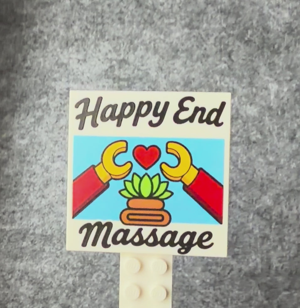 Happy End Massage - 5 x 5 Bausteinplatte