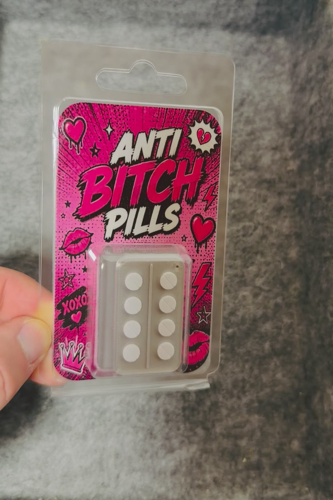 Anti Bitch Pillen Scherzartikel - mit Blisterverpackung