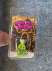 Space-Club Tänzerin Bausteinfigur - lime